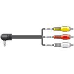 Camcorder/Video Lead 3 x RCA to 3.5mm 2.0M