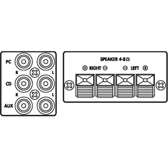 SA-100 Compact Universal Stereo Amplifier 2 x 25W - thumbnail image 2