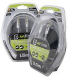 AV:Link Range - 3.5mm Plug to Plug Stereo Audio Lead - 1.5m