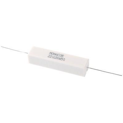 Monacor LSR-220/20 High-Power Cement Resistor 20W 22 Ohm