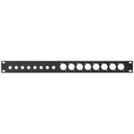 RCP-8715U Rack Panel Punched Holes 8 x 6.3mm Jack 1RS