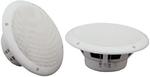 Pair Of 100W 8 ohm  Water Resistant Ceiling Speakers - White