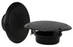 Pair Of 100W Max 8 Ohm Water Resistant Ceiling Speakers - Black