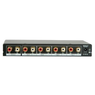 4-Way Stereo Audio Switcher With IR Remote Control - thumbnail image 2