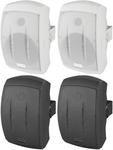 Pair of 50W Max 2-Way Weatherproof Wall Speaker IP55