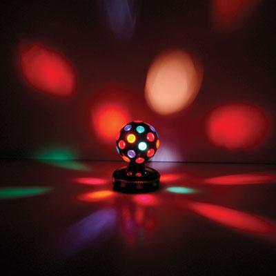 Rotating Disco Ball, 4- Colours, Free Standing - thumbnail image 2