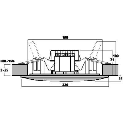 EDL-156 Ceiling Speaker for Sauna & Swimming Pools 100V Line - thumbnail image 3
