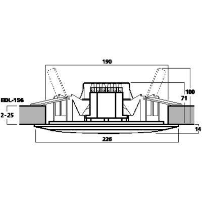 EDL-156 Ceiling Speaker for Sauna & Swimming Pools 100V Line