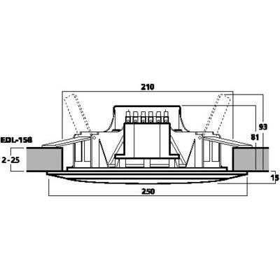 EDL-158 Weatherproof PA Ceiling Speaker