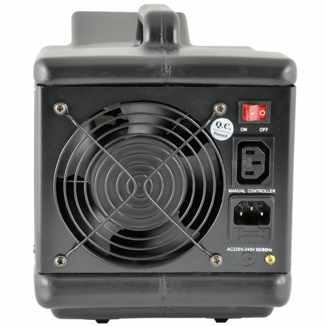 QTFX-B3 Large Black Bubble Machine With Remote Rear View - thumbnail image 4