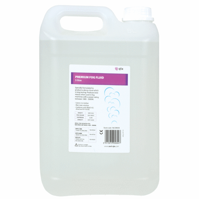 5 Litre Bottle Of Premium Smoke Fluid 