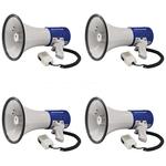 Multi Buy: 3 x 25W Megaphone With Siren Fire Service Approved - NEXT DAY DELIVERY