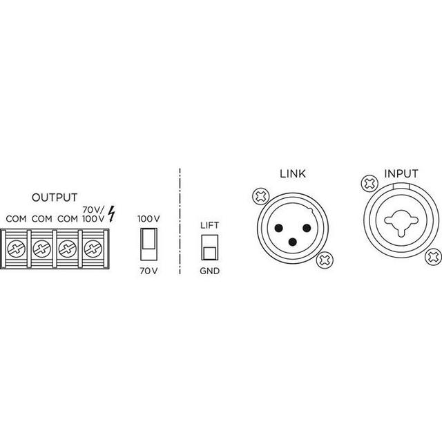 PA-912S PA Amplifier 1 X 120W - thumbnail image 3