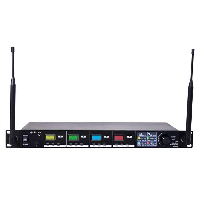 Quad Handheld UHF Wireless Microphone System - Licence Free - thumbnail image 5