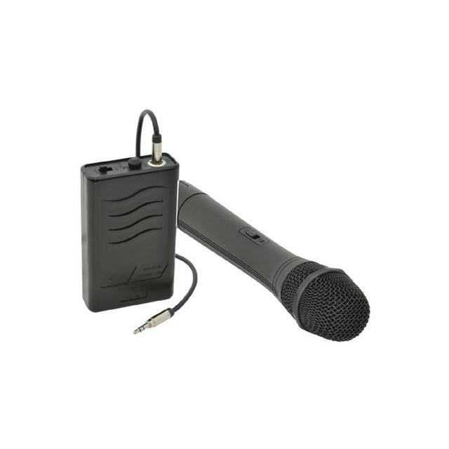 QTX 15" Active 500W PA Speaker VHF Wireless Handheld and Body Pack Mic - thumbnail image 3