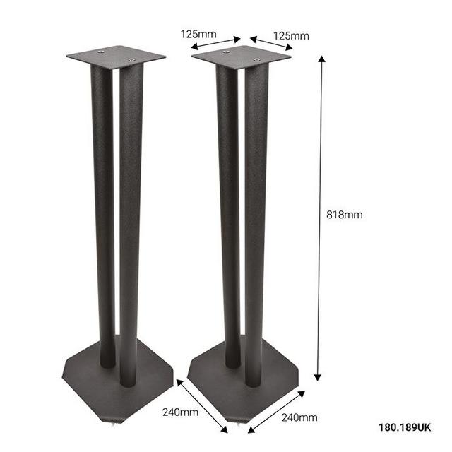 Universal Floor Speaker Stands Black