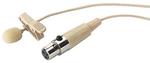 ECM-501L/SK Electret Tie Clip Microphone 3-Pole Mini XLR Skin Coloured