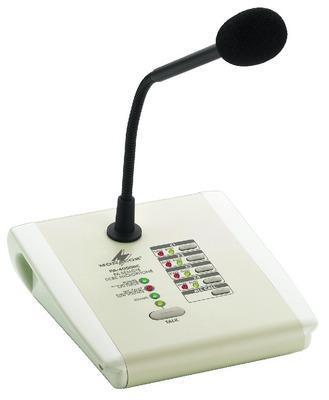 Monacor PA-4000RC PA Zone Paging Microphone for PA-40120