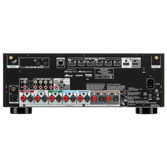 Denon AVR-X2800H 7.2 150W 8K AV Reciever - thumbnail image 2