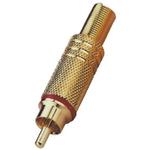 RCA Plug, Gold plated 7mm