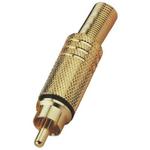 RCA Plug, Gold plated 7mm