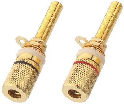 Monacor BP-500G Pair of Speaker Pole Terminals