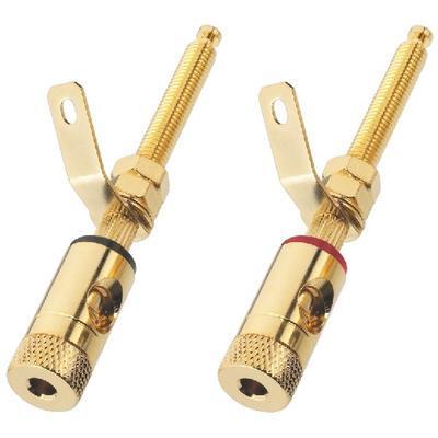 Monacor BP-270G Pair of Speaker Pole Terminals 