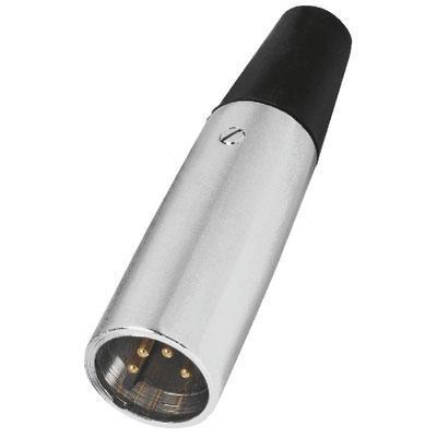 Next product: XLR Connector, 4 poles with gold-plated contacts, metal version