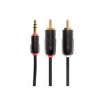 LINDY High Quality 3.5mm Stereo Jack to 2 x RCA - 1M