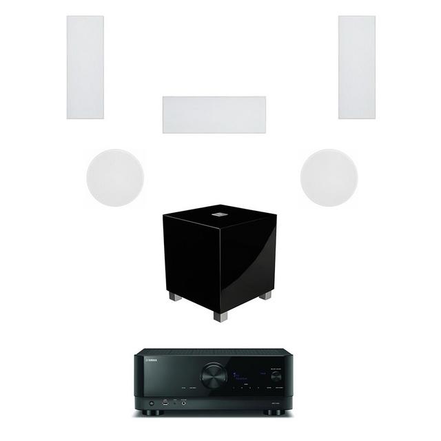 Yamaha 5.1 with Monitor Audio Speakers and REL Sub - thumbnail image 2