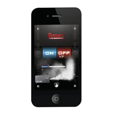 Smartphone iPhone controlled smoke machine via wifi