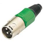 3 Pin XLR Plug In Green