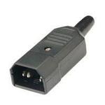 Shrouded 6a 3-pin IEC Plug