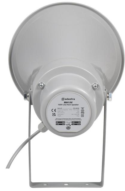 Adastra 15W Round Weatherproof Horn Speaker 100V - IP66 - thumbnail image 3