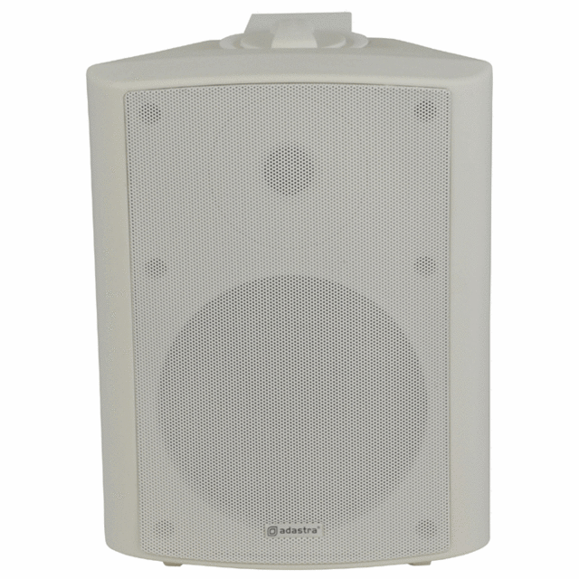 Forward Facing White Speaker With Mounting Bracket And Adastra Logo - thumbnail image 2
