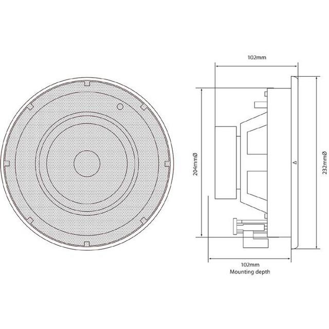 Bluetooth Amplifier 2 x 6.5 Ceiling Speakers Multi Room