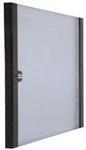 Lockable Toughened Glass Door - 6U Black - 952.584