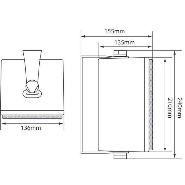 Wharfedale Ampilifier 2 Zone With 12 x 100V Line Wall Mount Speakers