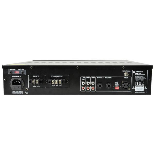 120W 100V PA Amplifier With CD USB And SD Card Player - thumbnail image 2