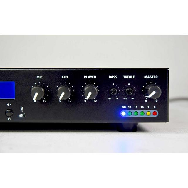 Adastra 120W Compact 100V Mixer Amplifier with Bluetooth - thumbnail image 3