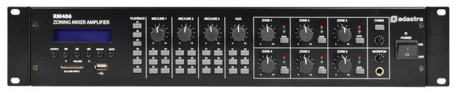 Previous product: Adastra RM406 100V Mixer Amplifier 6 x 40W + USB/SD/FM/Bluetooth