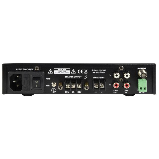 60W Ultra Compact MixerAmplifier 100V USB/FM/BT - thumbnail image 2