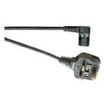 Right Angle Cold IEC Mains Lead 10a - Black - A144HB -