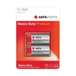 AGFA PHOTO C Zinc Chloride Battery - 2 Pack