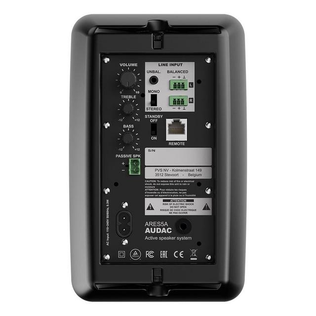 Audac ARES5A Stereo Active Speakers 2 x 40W - thumbnail image 4