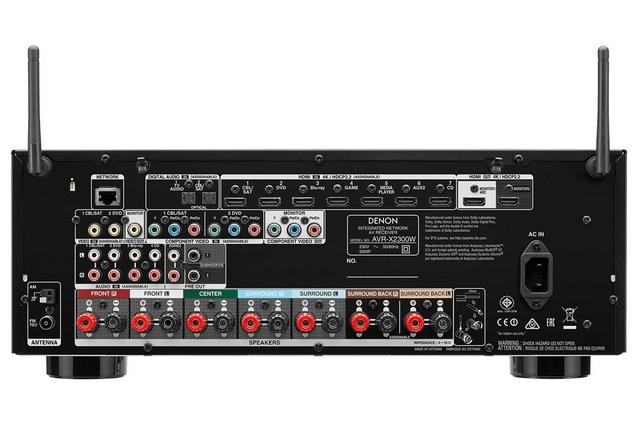 Denon AVR-X2300W - Rear View - thumbnail image 2