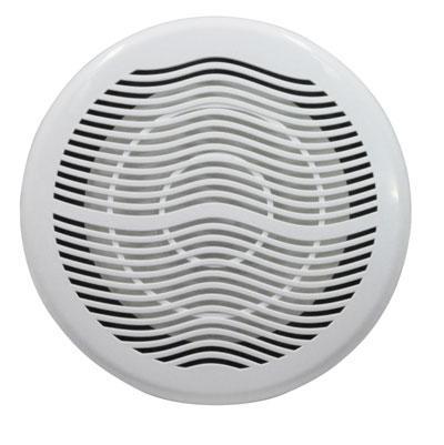 White 10'' Subwoofer Waterproof Ceiling Speaker - Top View - thumbnail image 2
