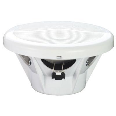White 10'' Subwoofer Waterproof Ceiling Speaker - Side View - thumbnail image 1