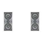 2 x Dual 6.5" 2-Way In-Wall Left And Right Speaker