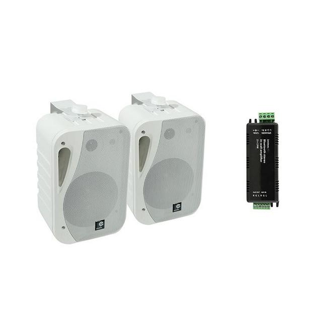 Wall Mount Speakers With Bluetooth Amplifier - thumbnail image 2